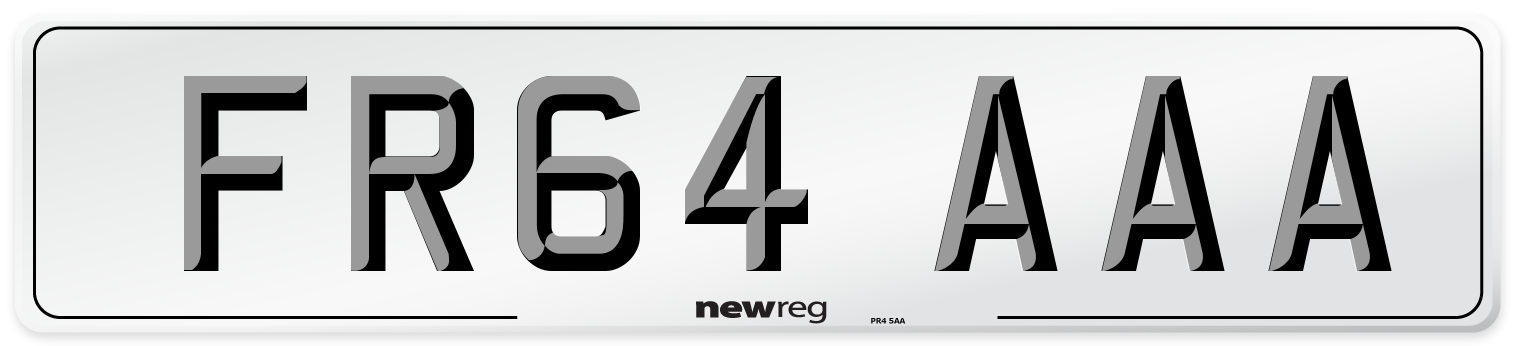 FR64 AAA Number Plate from New Reg